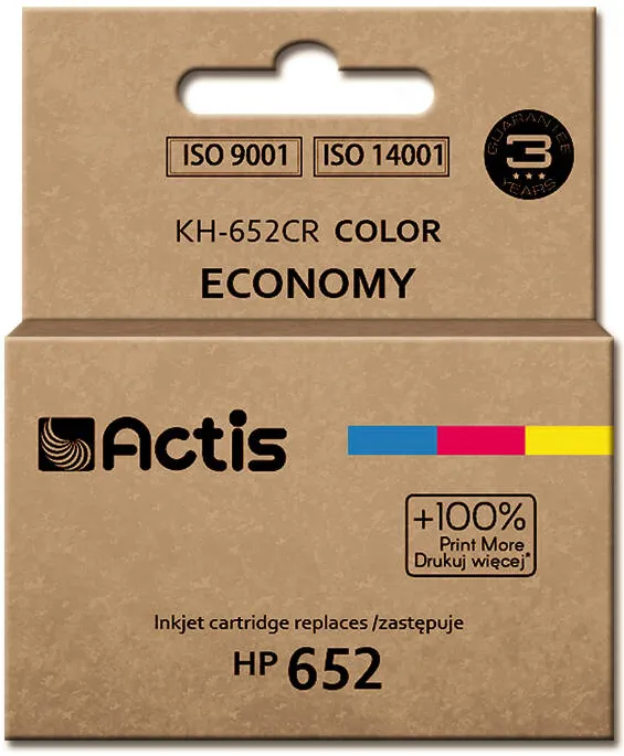 Cartus cerneala ACTIS KH-652CR compatibil HP 652 F6V24AE color 15 ml