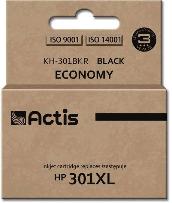 Cartus Imprimanta ACTIS COMPATIBIL KH-301BKR for HP printer; HP 301XL CH563EE replacement; Standard; 20 ml; black