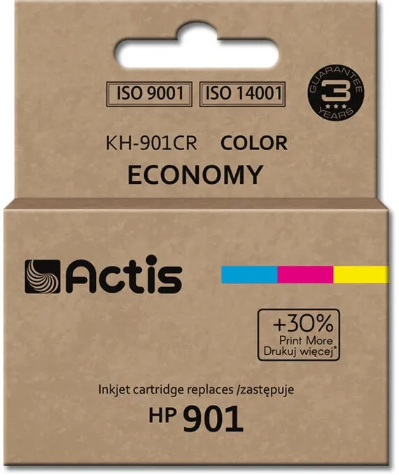Cartus Imprimanta ACTIS COMPATIBIL KH-901CR for HP printer; HP 901XL CC656AE replacement; Standard; 21 ml; color