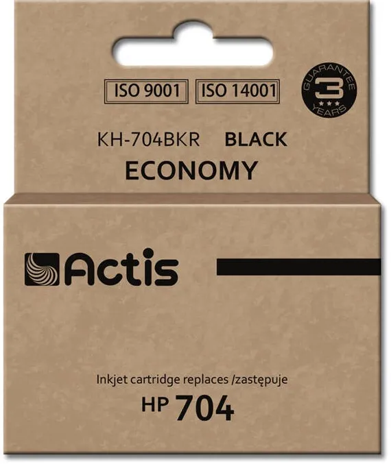 Cartus Imprimanta ACTIS COMPATIBIL KH-704BKR for HP printer; HP 704 CN692AE replacement; Standard; 15 ml; black