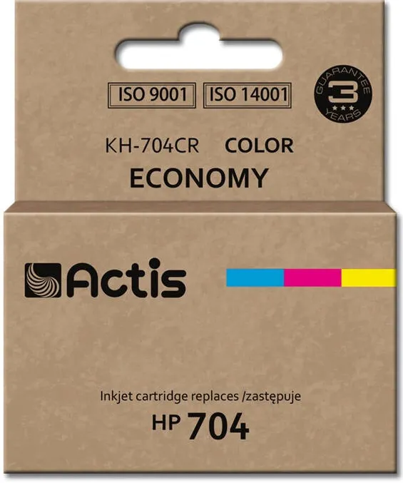 Cartus Imprimanta ACTIS COMPATIBIL KH-704CR for HP printer; HP 704 CN693AE replacement; Standard; 9 ml; color