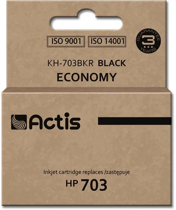 Cartus Imprimanta ACTIS COMPATIBIL KH-703BKR for HP printer; HP 703 CD887AE replacement; Standard; 15 ml; black