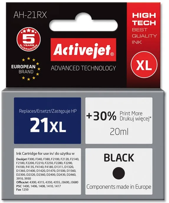 Cartus Imprimanta ACTIVEJET COMPATIBIL for Hewlett Packard No.21XL C9351A