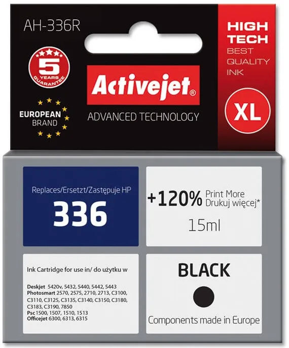 Cartus Imprimanta ACTIVEJET COMPATIBIL for Hewlett Packard No.336 C9362EE