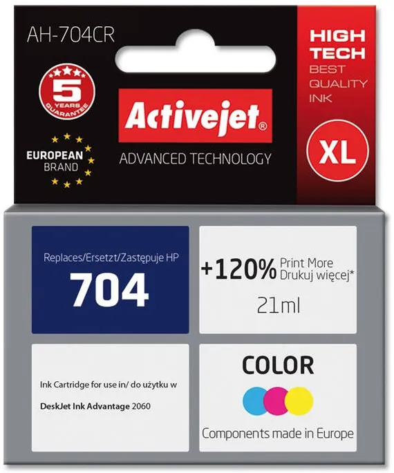 Cartus Imprimanta ACTIVEJET COMPATIBIL for Hewlett Packard No.704 CN693AE