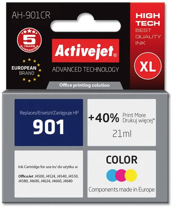 Cartus Imprimanta ACTIVEJET COMPATIBIL for Hewlett Packard No.901 CC656AE