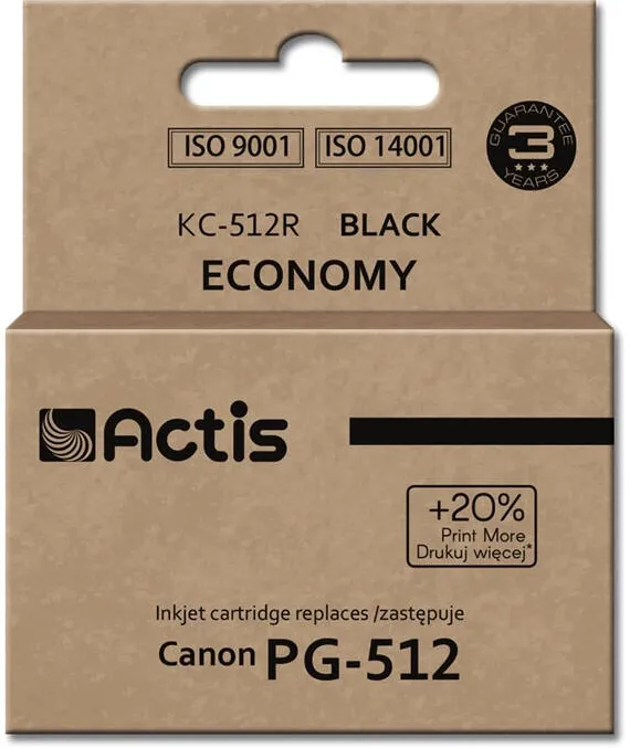 Cartus Imprimanta ACTIS COMPATIBIL KC-512R for Canon printer; Canon PG-512 replacement; Standard; 15 ml; black
