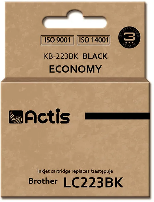 Cartus Imprimanta ACTIS COMPATIBIL KB-223BK for Brother printer; Brother LC223BK replacement; Standard; 16 ml; black