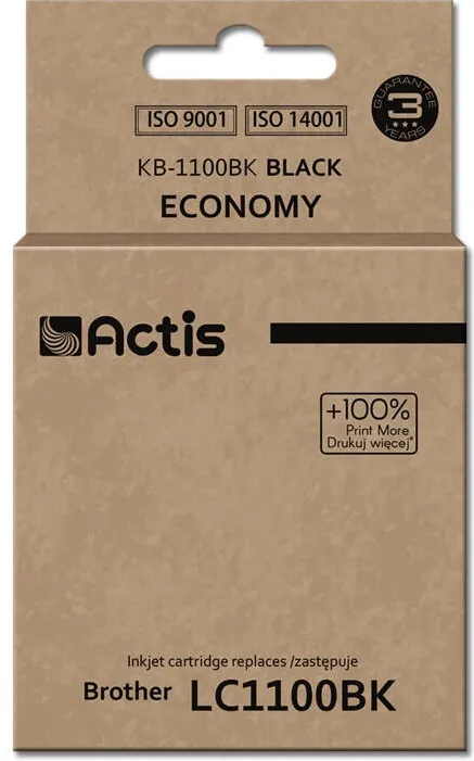 Cartus Imprimanta ACTIS COMPATIBIL KB-1100Bk for Brother printer; Brother LC1100BK/LC980BK replacement; Standard; 28 ml; black