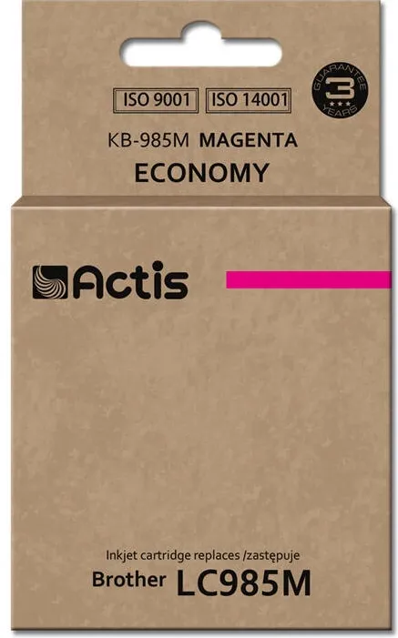 Cartus Imprimanta ACTIS COMPATIBIL KB-985M for Brother printer; Brother LC985M replacement; Standard; 19.5 ml; magenta