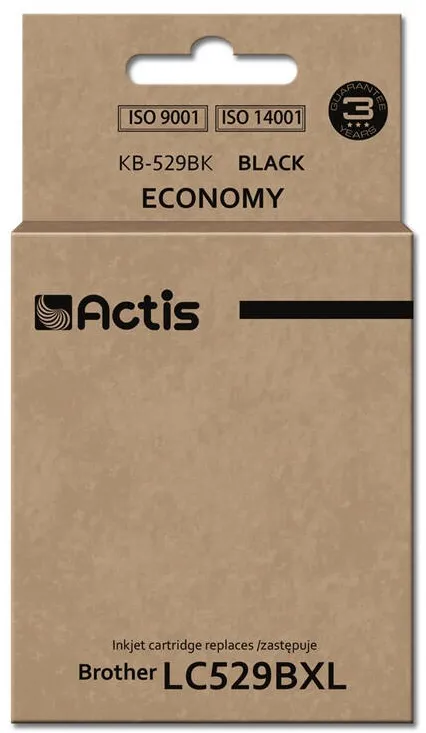 Cartus Imprimanta ACTIS COMPATIBIL KB-529BK for Brother printer; Brother LC529Bk replacement; Standard; 58 ml; black