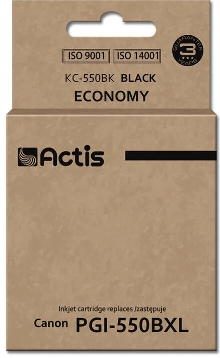 Cartus Imprimanta ACTIS COMPATIBIL KC-550Bk for Canon printer; Canon PGI-550Bk replacement; Standard; 23 ml; black (with chip)