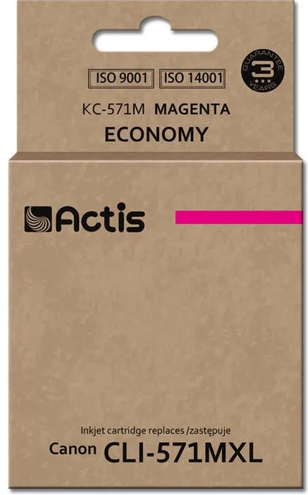 Cartus Imprimanta ACTIS COMPATIBIL KC-571M for Canon printer; Canon CLI-571M replacement; Standard; 12 ml; magenta
