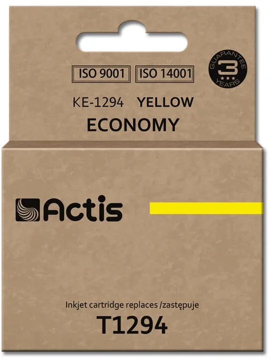Cartus Imprimanta ACTIS Compatibil KE-1294 for Epson printer; Epson T1294 replacement; Standard; 15 ml; yellow