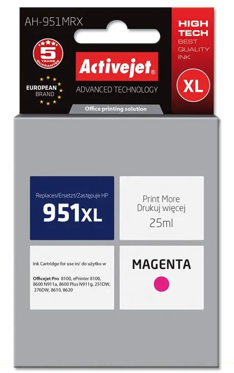 Cartus Imprimanta ACTIVEJET Compatibil for Hewlett Packard No.951XL CN047AE