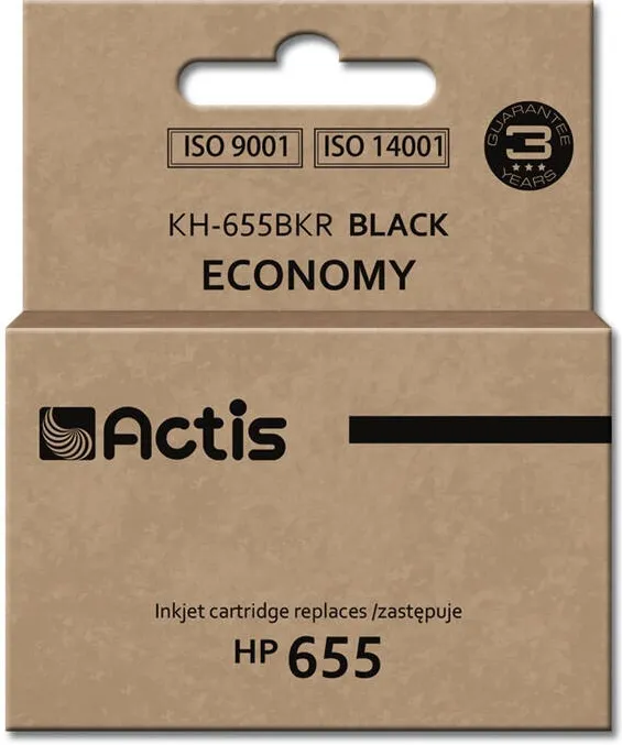 Cartus Imprimanta ACTIS Compatibil KH-655BKR for HP printer; HP 655 CZ109AE replacement; Standard; 20 ml; black