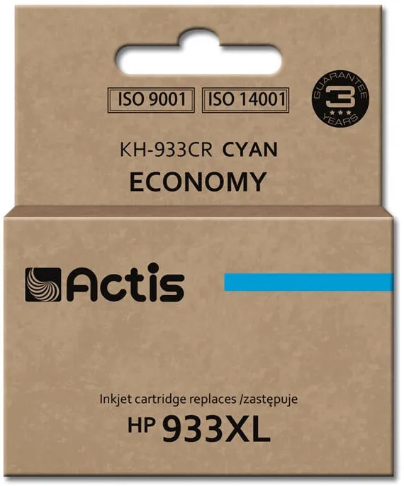 Cartus Imprimanta ACTIS Compatibil KH-933CR for HP pritner; HP 933XL CN054AE replacement; Standard; 13 ml; cyan