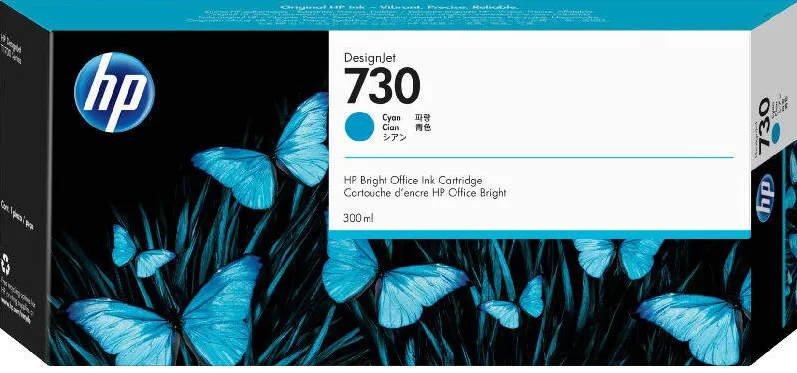 Cartus Imprimanta HP 730 300ml Cyan