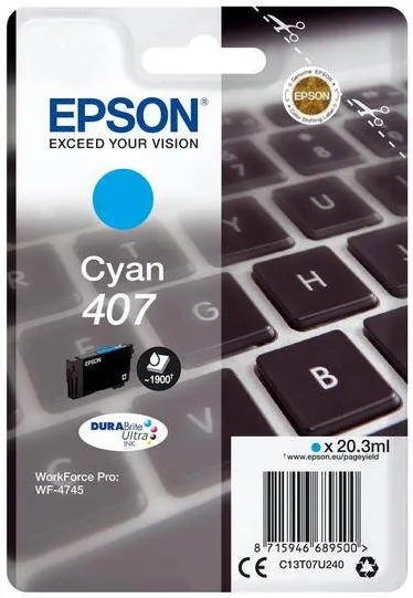 Cartus Imprimanta Epson 407 Cyan