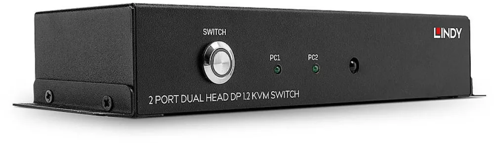 Switch KVM Lindy 2 Port Dual Head DisplayPort 1.2,