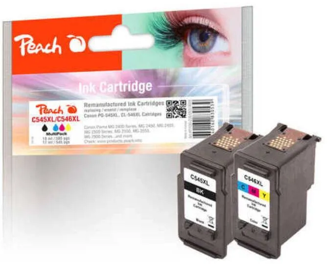 Cartus Imprimanta Peach Economy Pack PI100-226 Compatibil cu Canon PG545XL, CL546XL
