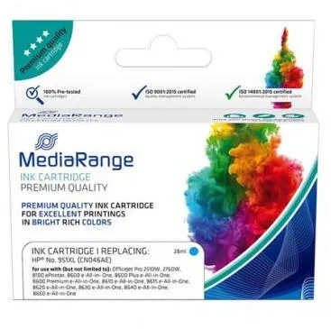 MediaRange Patrone HP NR 951XL Chip & Tintenstandanz. cyan