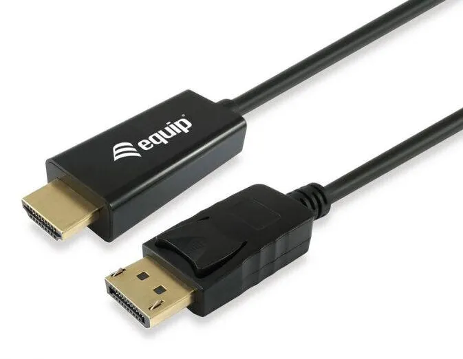 Cablu EQUIP Displayport -> HDMI St/St 2.0m 4K/30Hz Negru