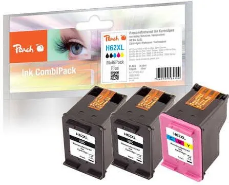 Cartus Compatibil Peach Inlocuitor Pentru HP Nr.62XL MultiPackPlus REM,KOM