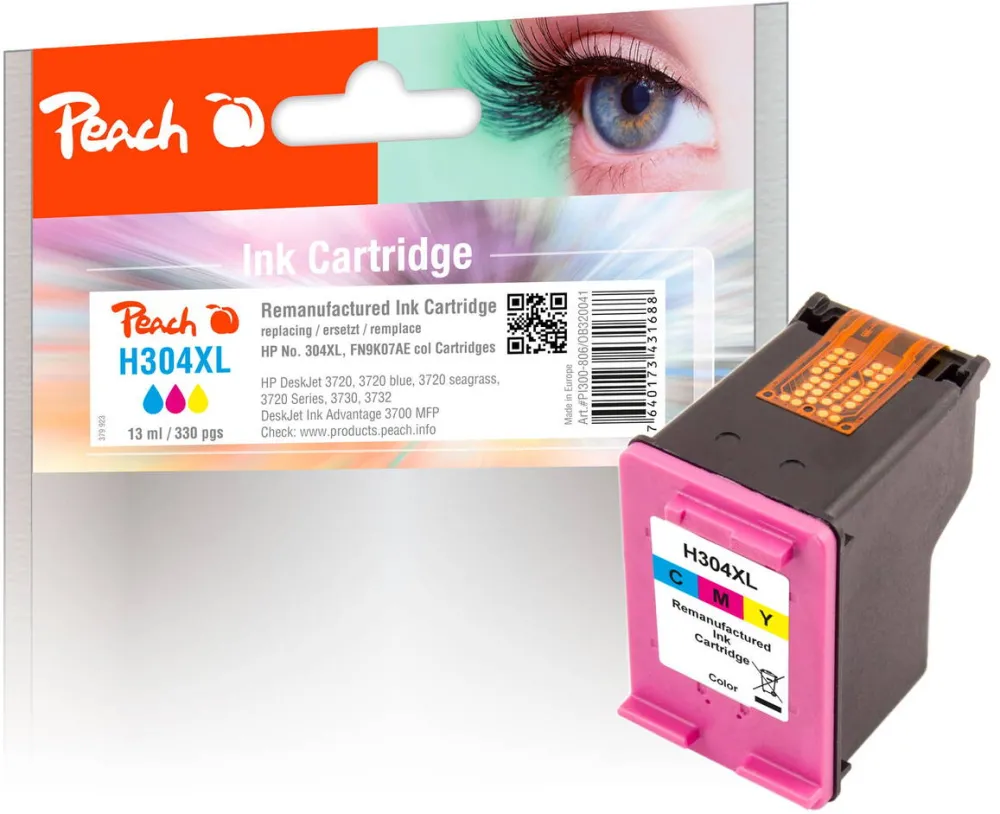 Cartus Compatibil Peach Inlocuitor Pentru HP Nr.304XL N9K07AE color