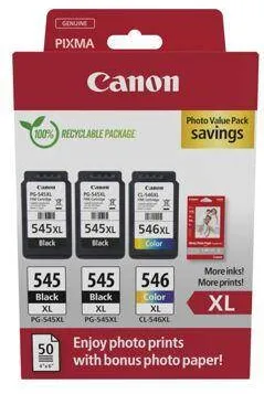 Cartus Imprimanta Canon PG-545 XL x2 / CL-546 XL Photo Value Pack