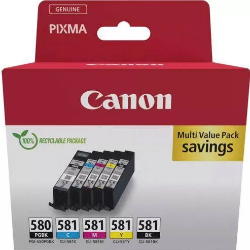 Cartus Imprimanta Canon PGI-580/CLI-581 PGBK/C/M/Y/BK Multipack