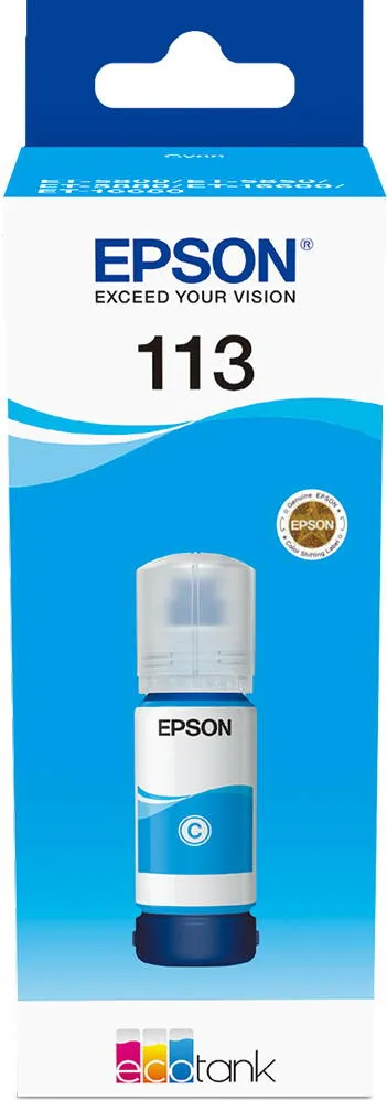 Cartus Imprimanta Epson EcoTank 113 Cyan Bottle C13T06B240