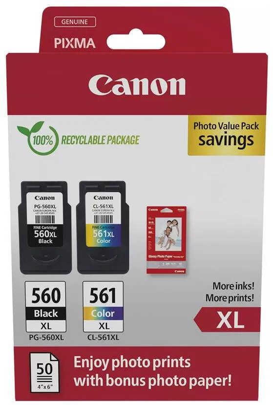 Cartus Imprimanta Canon PG-560 XL / CL-561 XL Photo Value Pack