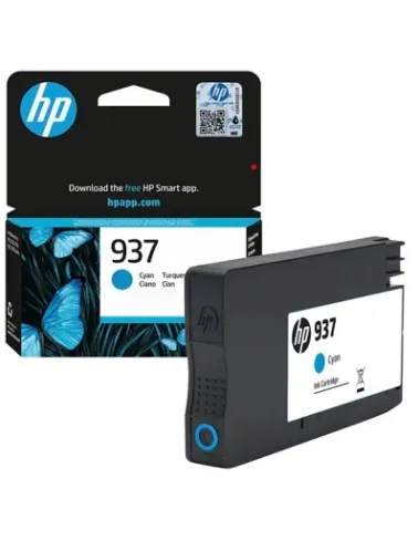 Cartus Imprimanta HP Cartus cerneala HP 937 Cyan Original Ink Cartridge 4S6W2NE