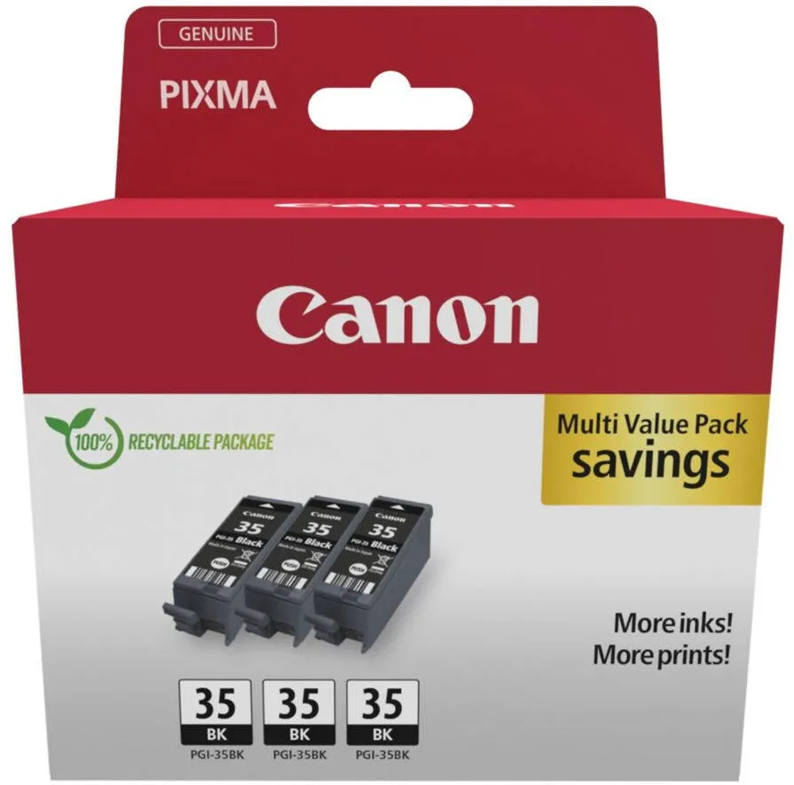Cartus Imprimanta Canon PGI-35 BK Black Triple Pack