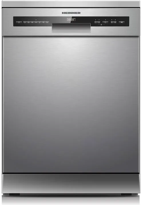 HEINNER Masina de spalat vase HDW-FSM60714AXD+++, 14 seturi, 7 programe, Auto-Door opening, Display LED, Aquastop, Clasa D, Inox