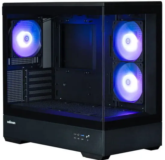 Carcasa PC Zalman P30 Black V2, Fara sursa, RGB