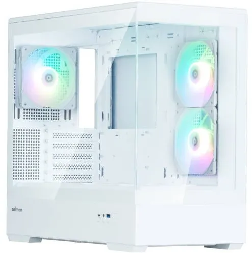 Carcasa PC Zalman P30 White V2, RGB