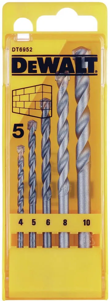 DeWalt Set burghie DT6952 pentru zidarie, 5 buc