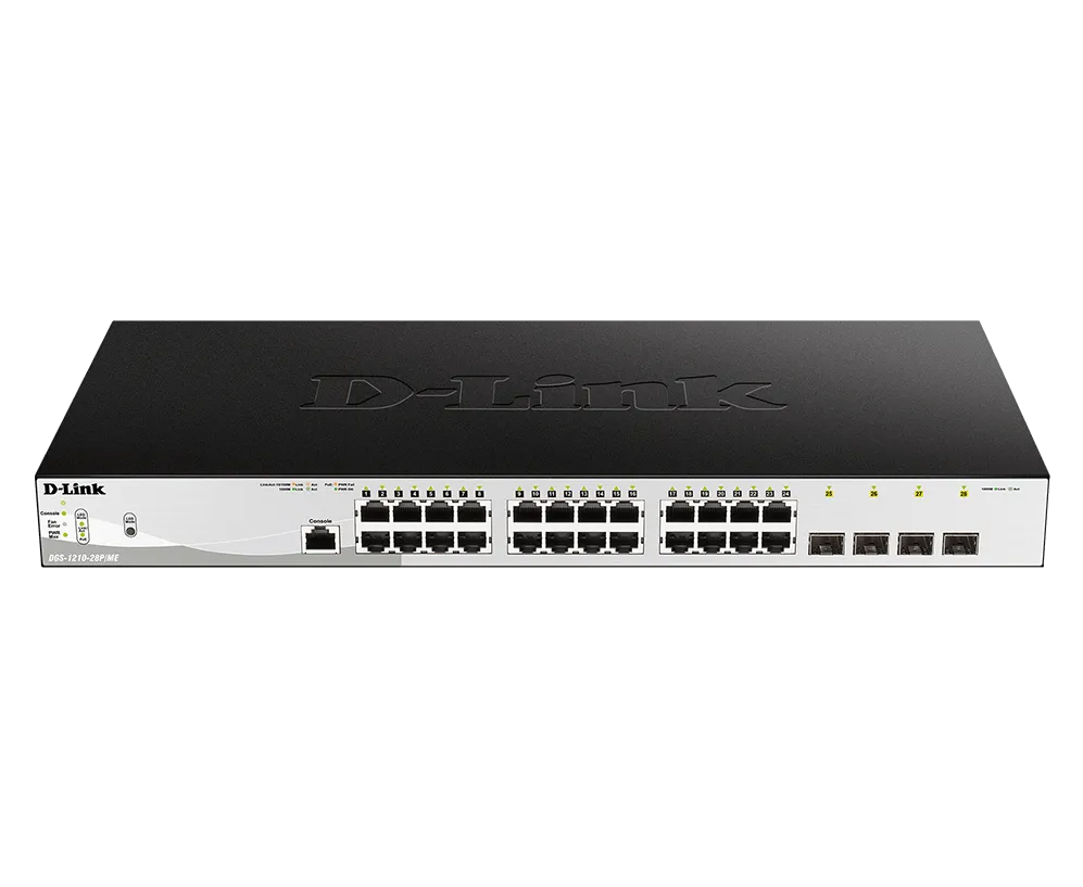 Switch D-Link 28-PORT POE+ SMART ME LAYER2 193W POE