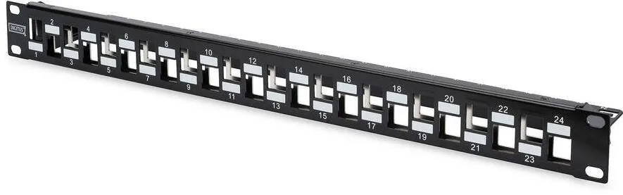 Patchpanel Assmann 1HE 24-Port modular ecranat Negru