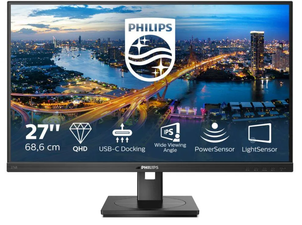 Monitor Philips LED 276B1 27 inch 4 ms Negru USB-C 75 Hz