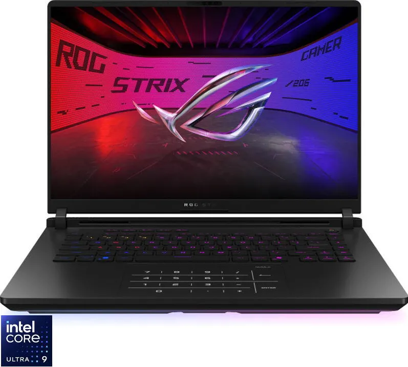 Laptop Asus Gaming 16'' ROG Strix SCAR 16 G635LX, 2.5K Mini LED 240Hz, Procesor Intel Core Ultra 9 275HX (36M Cache, up to 5.40 GHz), 64GB DDR5, 2TB SSD, GeForce RTX 5090 24GB, No OS, Off Black