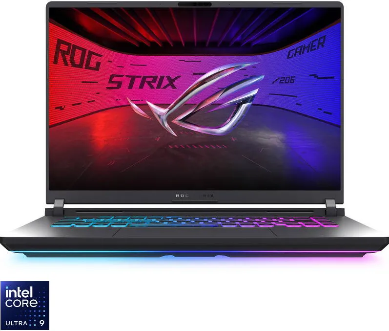 Laptop Asus Gaming 16'' ROG Strix G16 G615LP, 2.5K 240Hz, Procesor Intel® Core™ Ultra 9 275HX (36M Cache, up to 5.40 GHz), 16GB DDR5, 1TB SSD, GeForce RTX 5070 8GB, No OS, Eclipse Gray