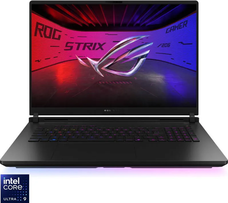 Laptop Asus Gaming 18'' ROG Strix SCAR 18 G835LX, 2.5K Mini LED 240Hz, Procesor Intel Core Ultra 9 275HX (36M Cache, up to 5.40 GHz), 64GB DDR5, 2TB SSD, GeForce RTX 5090 24GB, No OS, Off Black