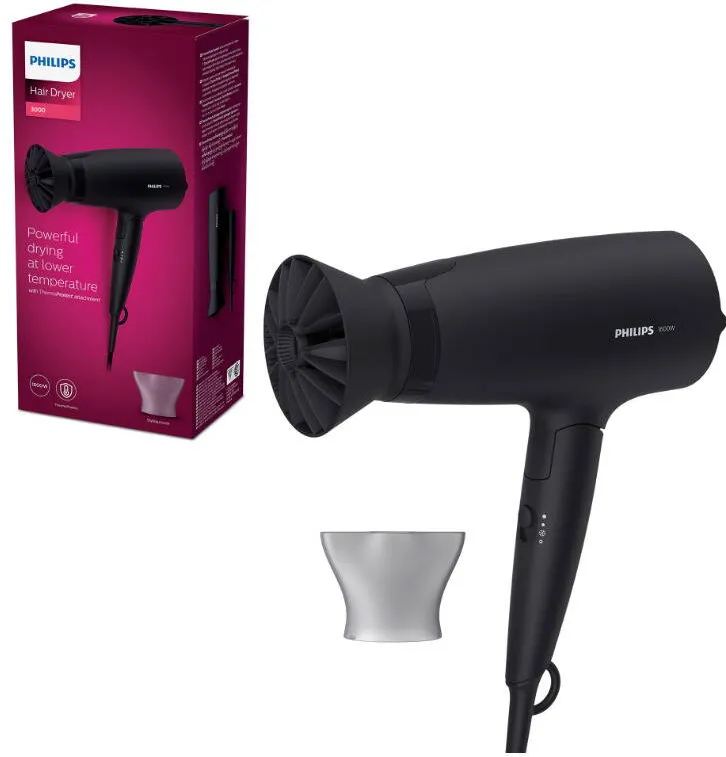 Philips Uscator de par BHD308/10 Negru