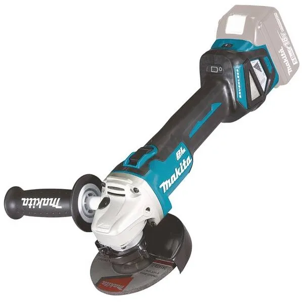 Makita DGA511Z - Polizor unghiular fara acumulatori si incarcator, Li-Ion, 18 V, - Ah, 125 mm, motor fara perii, turatie reglabila, protectie suprasarcina, protectie repornire