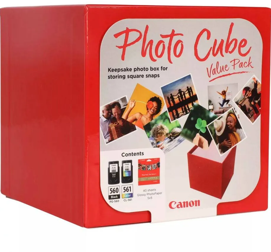 Cartus Imprimanta Canon PG-560 / CL-561 Photo Cube Value Pack PP-201 13x13cm (40 coli)