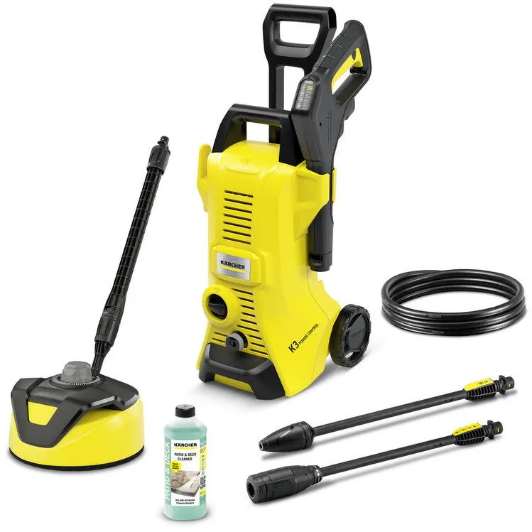 Karcher K 3 Power Control Home T 5 masina de spalat cu presiune verticala electrica 380 l/h 1600 W Negru, Galben