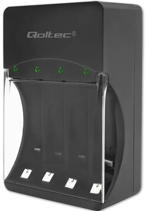 QOLTEC 50653 Battery Charger for Ni-MH type R03/AAA R6/AA